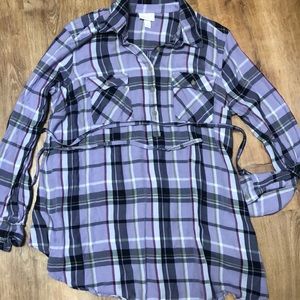 Isabel Maternity Flannel Tunic
